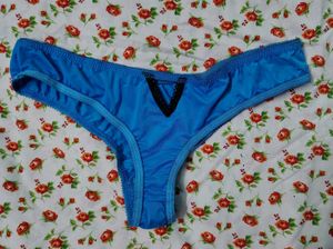 Sexy Soft Blue Thong Panties