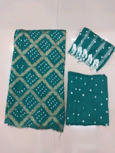 Silk Bandhej Dress Materials