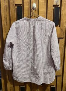 Striped Button-Down Top