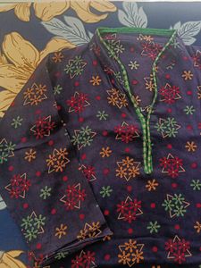 Blue Tunic Top Or Short Kurti