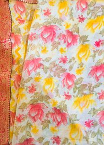 Floral Print Saree