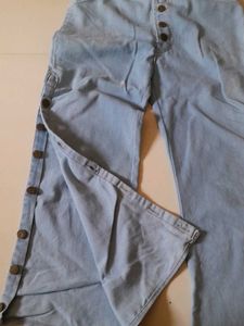 Jeans With Side Button slit.....💙