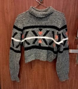 Stylish Crop Knit Sweater
