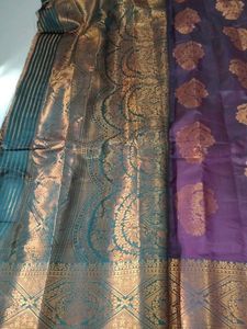 Dark purple Colour Silk Saree...