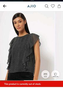 RIO Printed Ruffle Top