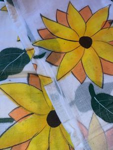 Cotton HANDPRINTED Saree New