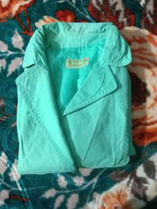 Mint Green Casual Jacket
