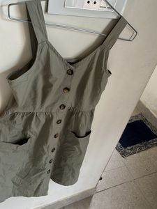 Flared Dress With Two Pockets