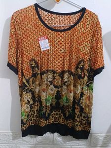 Patterned Short Sleeve Top