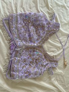 Lavender Ombre Lehenga With Dupatta