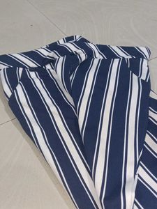 Navy Blue And White Pants