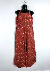 Brown Printed Jumpsuit (Women&#39;s)
