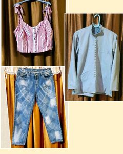 Combo Of 3, A top jeans n Blazer