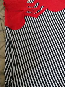 Striped &amp; Red Girls' Dress (