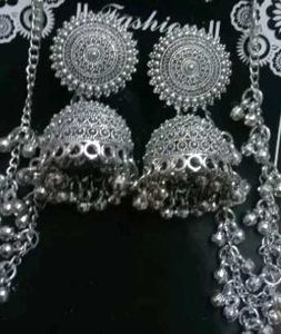 Unique Cute Pendant And Jhumka Combo