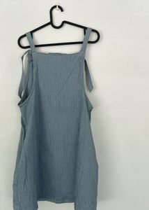 Vertical Blue Stripped Dress