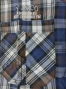 Blue Check Shirt 44 Size