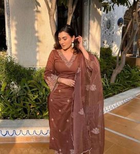 Elegant Brown Kurta Set