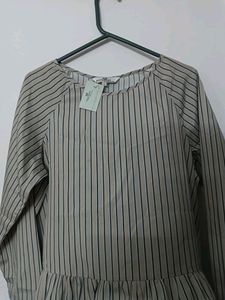 Crinched West Stylish Multi Colour Top