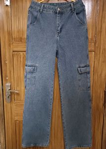 Urbanic Baggy Blue Cargo Jeans