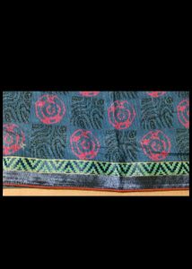 Beautiful Daily Wear Sari With Unstitch Blouse