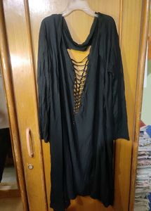 Black Cut-Pattern Shrug