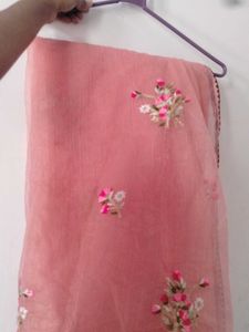 Elegant Embroidered Saree