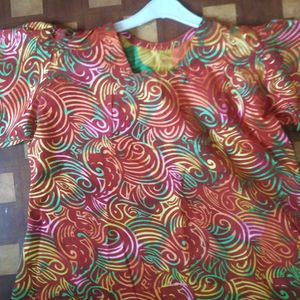 Patterned Midi Dress