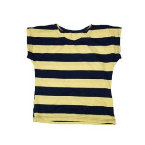 Yellow Blue crop top