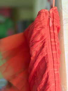 Orange Ruffle Bodycon Mermaid Dress 🎀