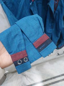 Sparkle Blue Patterned Shirt