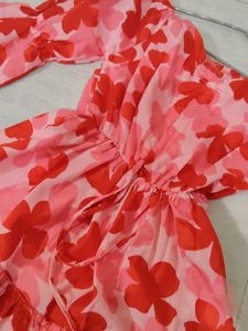 Floral Tiered Mini Dress