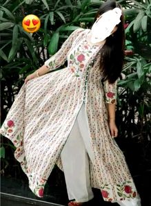 Anarkali Floral Slit Kurti