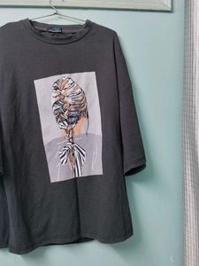 Charcoal Grey 🩶 Oversized T -Shirt