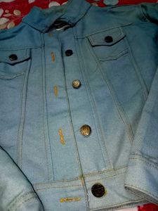 Light Blue Denim Jacket For Women