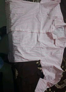 Striped Pink White Shirt