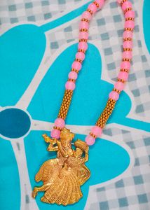 Radhey Krishna Pearl Necklace