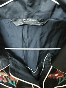 Zara Woman Embroidered Shirt