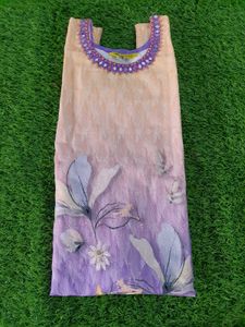 Lavender-offwhite Kurti