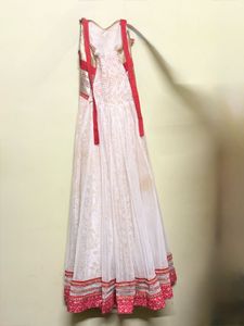 Elegant Red &amp; Beige Lehenga Set