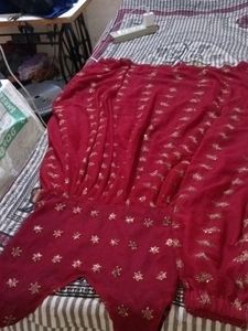 Beautiful  New One Time Use Anrakali Kurti With Pa