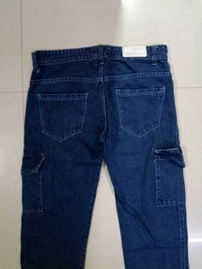 Dark Blue Cargo Jeans