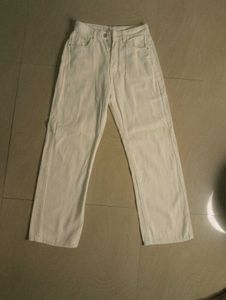 White Wide Leg Jeans