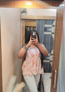 Floral Peplum Tank Top