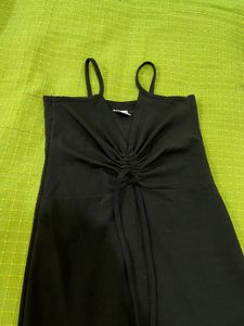 Black Rushing Bodycon Dress