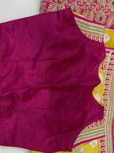 Yellow Embellished saree