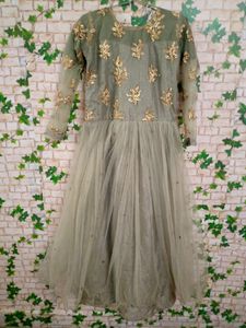 Beautiful Gown English Colour Amazing Sequence Wor