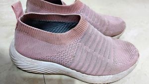 Pink Cool Canvas Shoes Available For Women