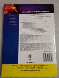 Heat And Mass Transfer Data Book Ninth Multi Colour Edition CP Kothandaraman S Subramanyan