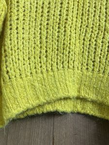 Yellow Knit Sweater ( Free Size Upto 2xl)